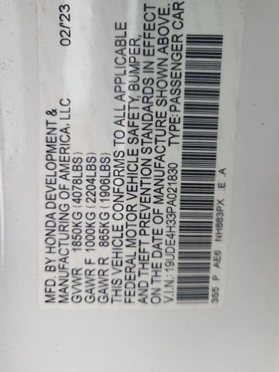 2023 Acura Integra w/A-Spec Package