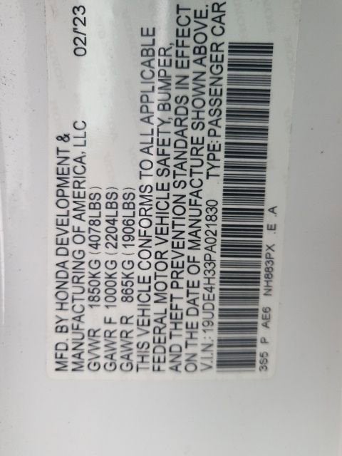 2023 Acura Integra w/A-Spec Package