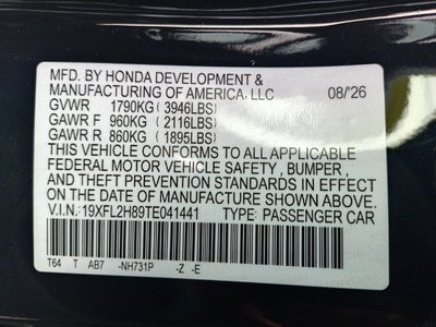 2026 Honda Civic Hatchback Sport