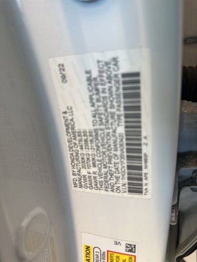 2022 Honda Accord Sedan Sport