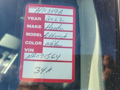 2022 Honda Accord Sedan Sport SE