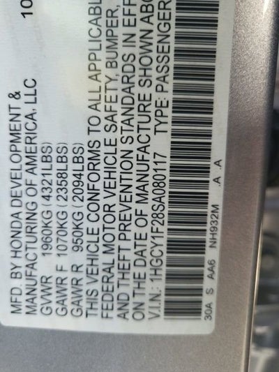 2025 Honda Accord Sedan LX