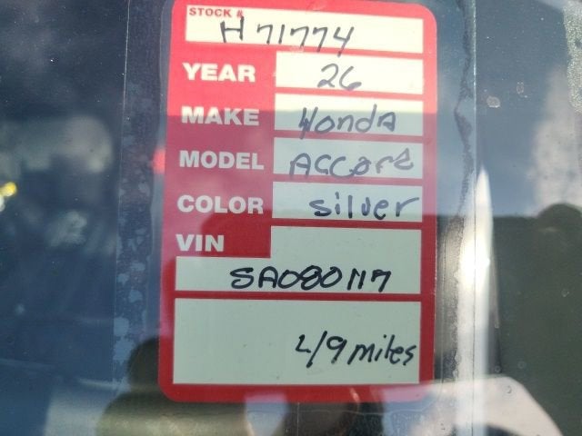 2025 Honda Accord Sedan LX