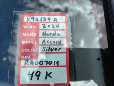 2024 Honda Accord Sedan EX