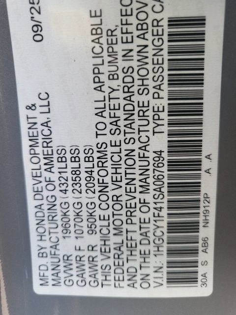 2025 Honda Accord Sedan SE