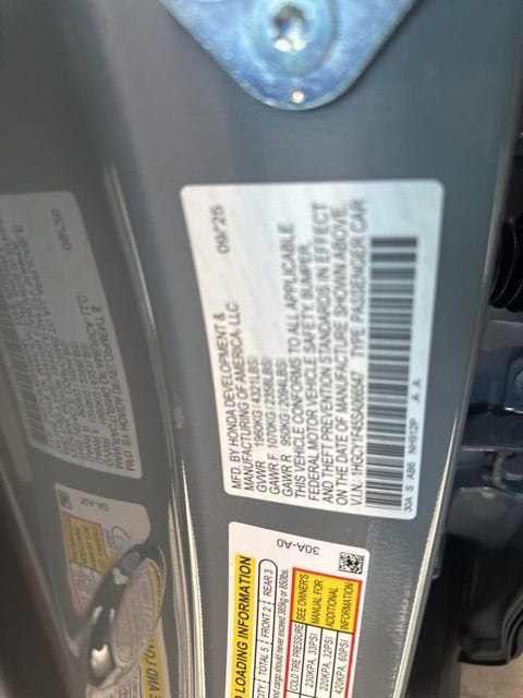 2025 Honda Accord Sedan SE