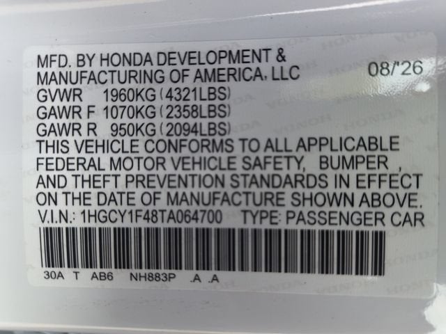 2026 Honda Accord Sedan SE