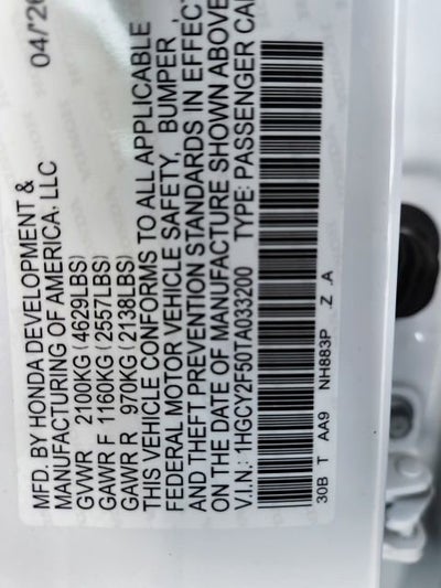 2026 Honda Accord Hybrid Sport