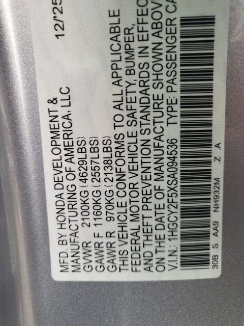 2025 Honda Accord Hybrid Sport