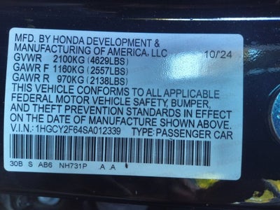 2025 Honda Accord Hybrid EX-L