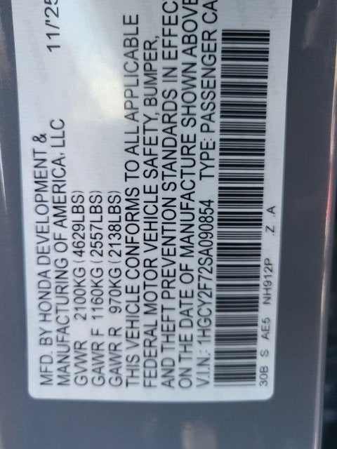 2025 Honda Accord Hybrid Sport-L