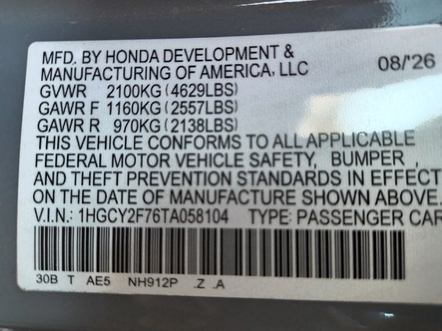 2026 Honda Accord Hybrid Sport-L