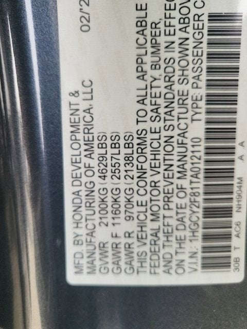 2026 Honda Accord Hybrid Touring