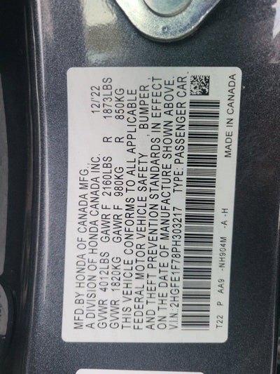 2023 Honda Civic Sedan EX