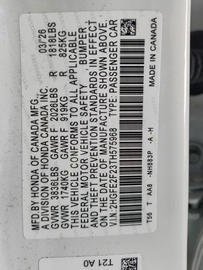 2026 Honda Civic Sedan LX