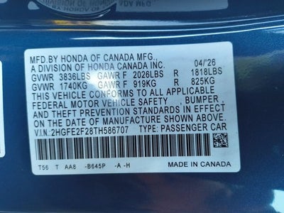 2026 Honda Civic Sedan LX