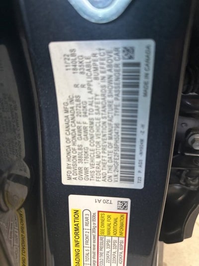 2023 Honda Civic Sedan Sport