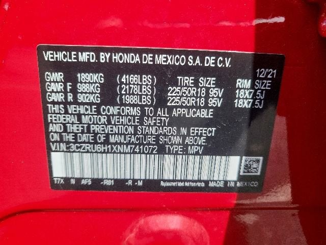 2022 Honda HR-V Sport