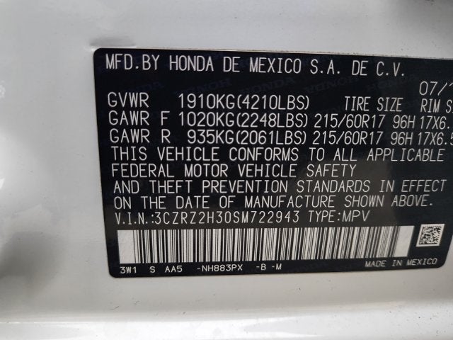 2025 Honda HR-V LX
