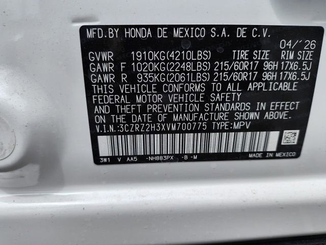 2027 Honda HR-V LX
