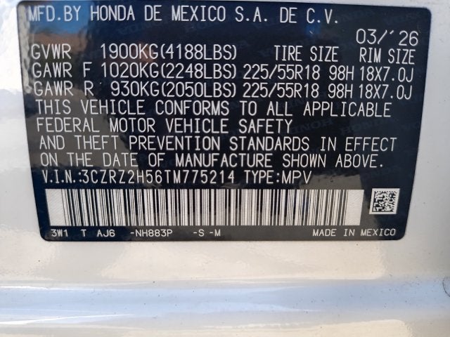 2026 Honda HR-V Sport