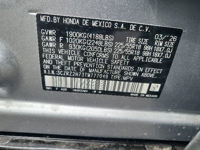 2026 Honda HR-V EX-L
