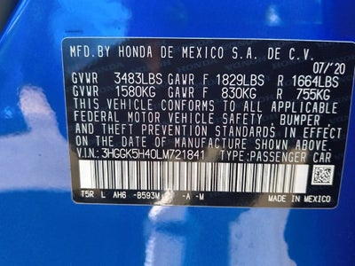 2020 Honda Fit LX