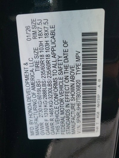 2026 Honda Odyssey EX-L