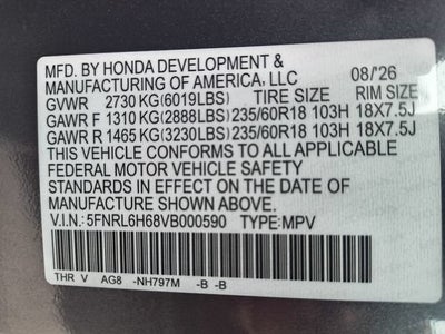 2027 Honda Odyssey EX-L