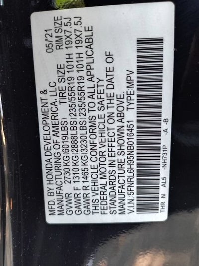 2022 Honda Odyssey Elite