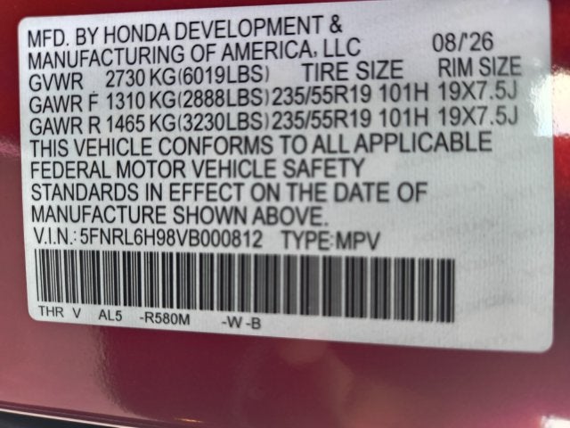 2027 Honda Odyssey Elite