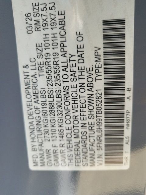 2026 Honda Odyssey Elite