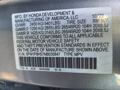 2022 Honda Passport EX-L