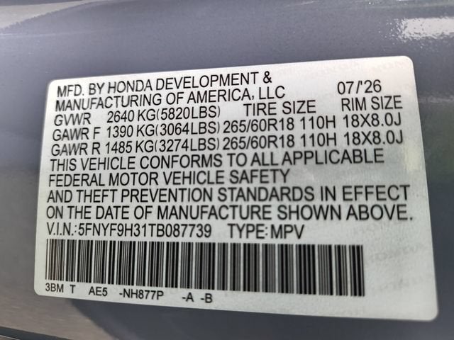 2026 Honda Passport RTL