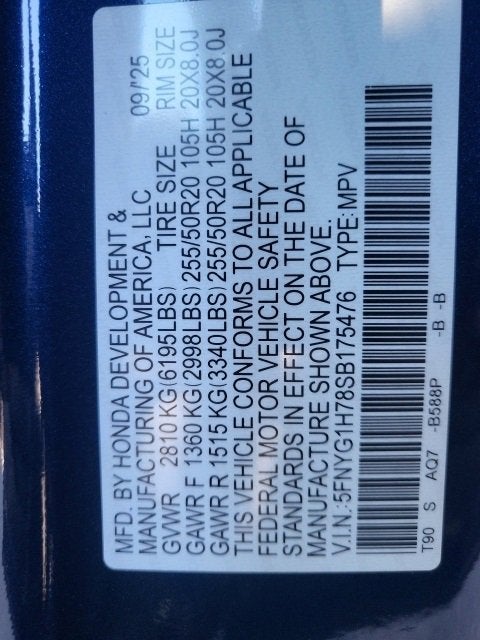 2025 Honda Pilot Touring