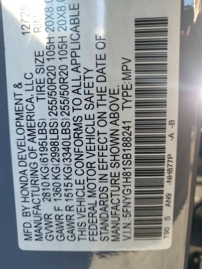 2025 Honda Pilot Elite