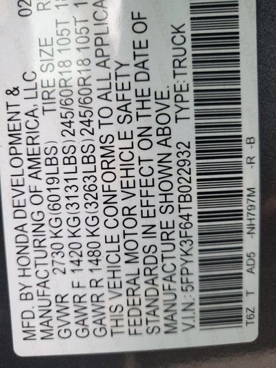 2026 Honda Ridgeline TrailSport