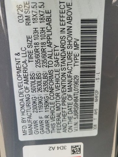 2026 Honda CR-V Hybrid Sport-L