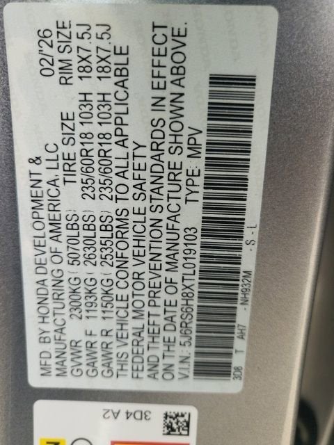 2026 Honda CR-V Hybrid Sport-L