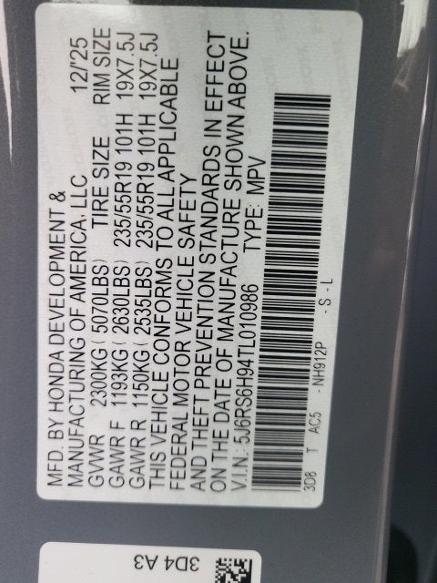 2026 Honda CR-V Hybrid Sport Touring