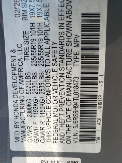 2026 Honda CR-V Hybrid Sport Touring