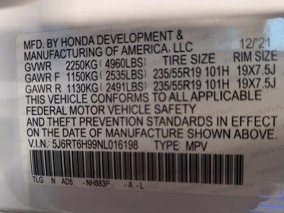 2022 Honda CR-V Hybrid Touring