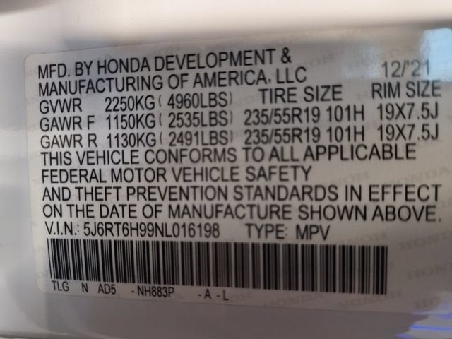 2022 Honda CR-V Hybrid Touring