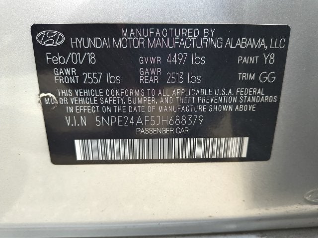 2018 Hyundai Sonata SE