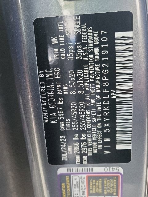 2023 Kia Sorento SX