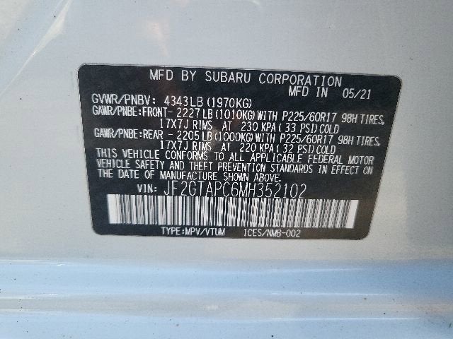 2021 Subaru Crosstrek Premium