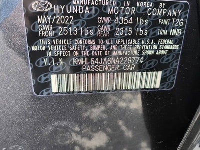 2022 Hyundai Sonata SEL