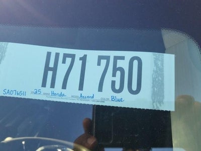 2025 Honda Accord Sedan SE