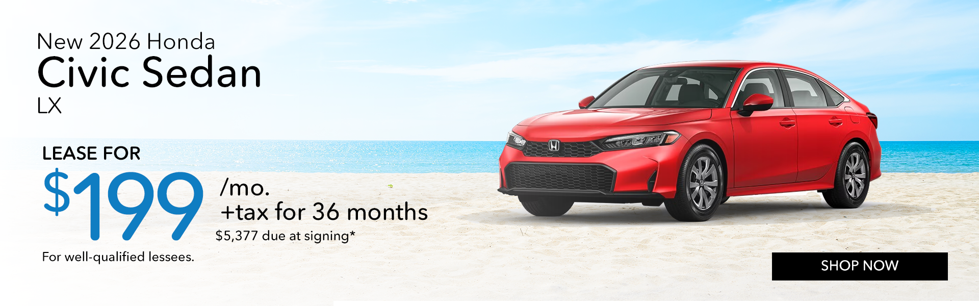 New 2026 Honda Civic Sedan LX