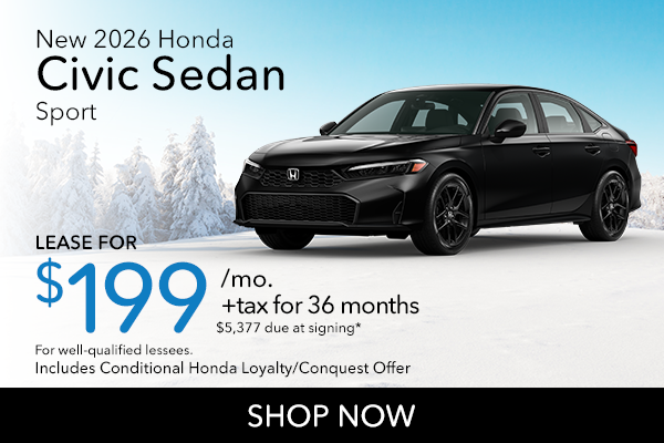 New 2026 Honda Civic Sedan Sport